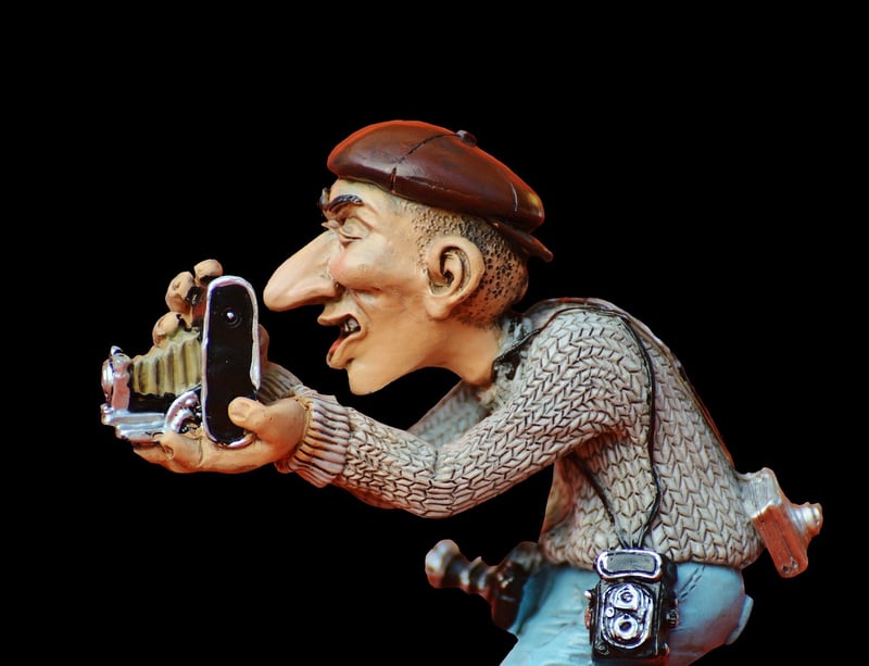 Paparazzi capturing a celebrity